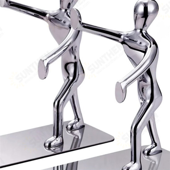 2pcs Humanoid Figure Books Holder Desk Organizer Bookshelf Home Office Decor Desk Accessories Ornaments Supplies