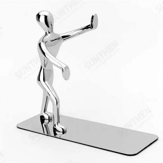 2pcs Humanoid Figure Books Holder Desk Organizer Bookshelf Home Office Decor Desk Accessories Ornaments Supplies