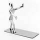 2pcs Humanoid Figure Books Holder Desk Organizer Bookshelf Home Office Decor Desk Accessories Ornaments Supplies