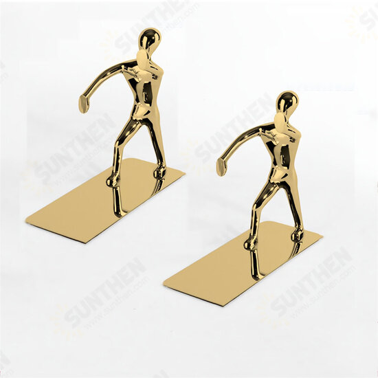 2pcs Humanoid Figure Books Holder Desk Organizer Bookshelf Home Office Decor Desk Accessories Ornaments Supplies