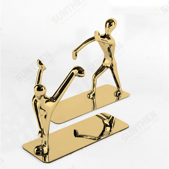 2pcs Humanoid Figure Books Holder Desk Organizer Bookshelf Home Office Decor Desk Accessories Ornaments Supplies