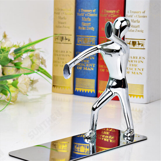 2pcs Humanoid Figure Books Holder Desk Organizer Bookshelf Home Office Decor Desk Accessories Ornaments Supplies