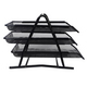 3 Layers Iron File Trays Mesh A4 Paper Organizer Document File Holder Desktop Office Books Magazines Newspaper Storage Shelf Bookshelf