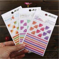 3 Pcs Korea Simple Life Painting Diary Stickers Diary Book Album Decoration 3 Pcs Korea Simple Life Painting Diary Stickers Diary Book Album Decoration