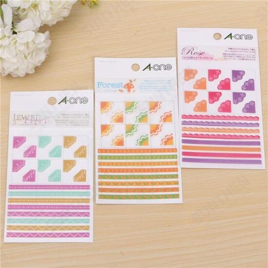 3 Pcs Korea Simple Life Painting Diary Stickers Diary Book Album Decoration