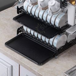 3 Tiers Kitchen Dish Rack Tableware Bowls Chopsticks Storage Rack Dish Drying Drain Shelf Holder Organizer 3 Tiers Kitchen Dish Rack Tableware Bowls Chopsticks Storage Rack Dish Drying Drain Shelf Holder Organizer