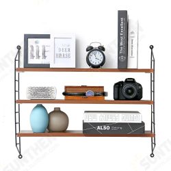 3 Tiers Wall Mounted Shelf Punch-free Hanging Storage Rack Bedroom Bookshelf Home Office Decoration Dispplay Stand 3 Tiers Wall Mounted Shelf Punch-free Hanging Storage Rack Bedroom Bookshelf Home Office Decoration Dispplay Stand