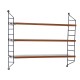 3 Tiers Wall Mounted Shelf Punch-free Hanging Storage Rack Bedroom Bookshelf Home Office Decoration Dispplay Stand