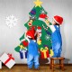 3 Types DIY Felt Christmas Tree with Ornaments Xmas Gift Wall Hanging Decoration Handmade Home Decoration Gifts