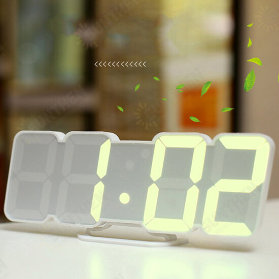 30 Digital RGB LED Alarm Clock Remote Control Temperature Humidity Desktop Alarm Clock Voice Control Wall Mounted Clock