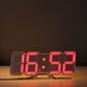 30 Digital RGB LED Alarm Clock Remote Control Temperature Humidity Desktop Alarm Clock Voice Control Wall Mounted Clock