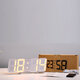 30 Digital RGB LED Alarm Clock Remote Control Temperature Humidity Desktop Alarm Clock Voice Control Wall Mounted Clock