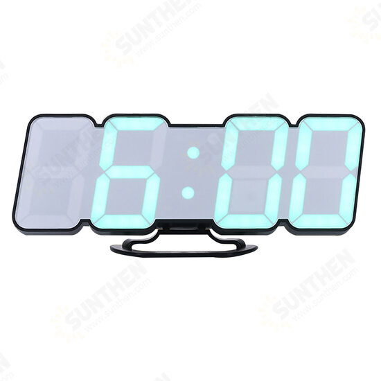 30 Digital RGB LED Alarm Clock Remote Control Temperature Humidity Desktop Alarm Clock Voice Control Wall Mounted Clock