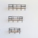 3/4/5 Hooks Wood Wall-mounted Shelf Hook Storage Rack Wall Decoration Coat Hanging Desktop Organizer