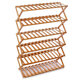 3/4/5/6 Tiers Bamboo Flower Rack Plant Storage Shelf Shoes Rack Bookshelf Indoor Outdoor Garden Planter Flower Pot Stand Home Office Decor