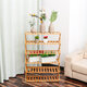 3/4/5/6 Tiers Bamboo Flower Rack Plant Storage Shelf Shoes Rack Bookshelf Indoor Outdoor Garden Planter Flower Pot Stand Home Office Decor