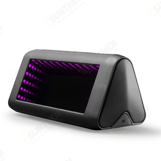 3D LED Mirror Bluetooth Speaker Light Outdoor Portable Built-in Battery NFC Sensor Stereo Speaker with Acrylic Lens