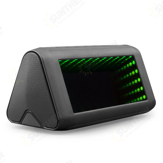 3D LED Mirror Bluetooth Speaker Light Outdoor Portable Built-in Battery NFC Sensor Stereo Speaker with Acrylic Lens