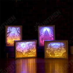 3D LED Night Light Paper Carving Table Lamp For Home Bedroom Family Dining Table Christmas Festive Desk Art Deco 3D LED Night Light Paper Carving Table Lamp For Home Bedroom Family Dining Table Christmas Festive Desk Art Deco