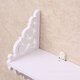 3Pcs Punch-free Wood Carved Wall Shelves Hanging Rack for Home Living Room Bedroom Study Decorations