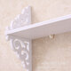 3Pcs Punch-free Wood Carved Wall Shelves Hanging Rack for Home Living Room Bedroom Study Decorations