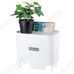 4 Hooks Toilet Tissue Box Paper Napkin Holder Case Punch-Free Wall Mounted 4 Hooks Toilet Tissue Box Paper Napkin Holder Case Punch-Free Wall Mounted