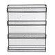 4 Layers Wall Mounted Spice Can Holder Kitchen Door Iron Storage Rack Cabinet Hanging Organizer Home Supplies