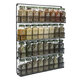 4 Layers Wall Mounted Spice Can Holder Kitchen Door Iron Storage Rack Cabinet Hanging Organizer Home Supplies