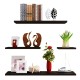 4 Pcs/Set DIY Wall Shelves Shelf Floating Display Decor Home Wood Wall Mounted