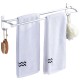 40/50/60cm Double Bar Towel Rack Shelf Bathroom Wall Mounted Shower Towel Holder Aluminum Hanger