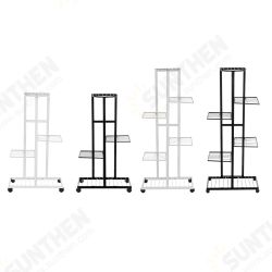 4/6 Tier Metal Plant Stand & Flower Pot Holder With Wheel Garden Home Office Livingroom Indoor Outdoor 4/6 Tier Metal Plant Stand & Flower Pot Holder With Wheel Garden Home Office Livingroom Indoor Outdoor