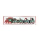 5 Knots Christmas Little Train Wooden Train with Snowman Bear Christmas Decorations for Home Ornaments Gift Kids Toys