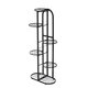 6 Tiers Metal Plant Stand Flower Pot Holder Plant Display Shelves for Garden Home Office Indoor Outdoor