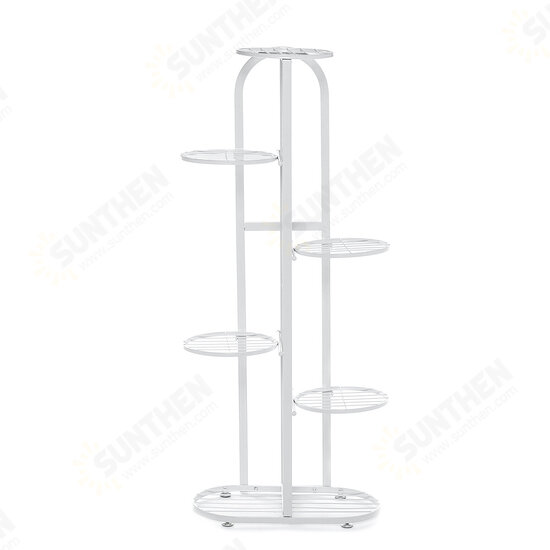 6 Tiers Metal Plant Stand Flower Pot Holder Plant Display Shelves for Garden Home Office Indoor Outdoor