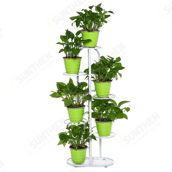 6 Tiers Metal Plant Stand Flower Pot Holder Plant Display Shelves for Garden Home Office Indoor Outdoor