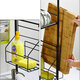 63/83cm Sink Storage Rack 1/2 Layers Kitchen Over Sink Dish Drying Drain Shelf Dish Chopsticks Storage Holder Organizer