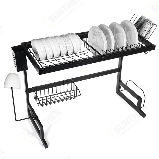 65/85cm Dish Drain Rack Kitchen Sink Dish Drying Shelf Tableware Cup Bowl Storage Tray Holder Organizer 65/85cm Dish Drain Rack Kitchen Sink Dish Drying Shelf Tableware Cup Bowl Storage Tray Holder Organizer
