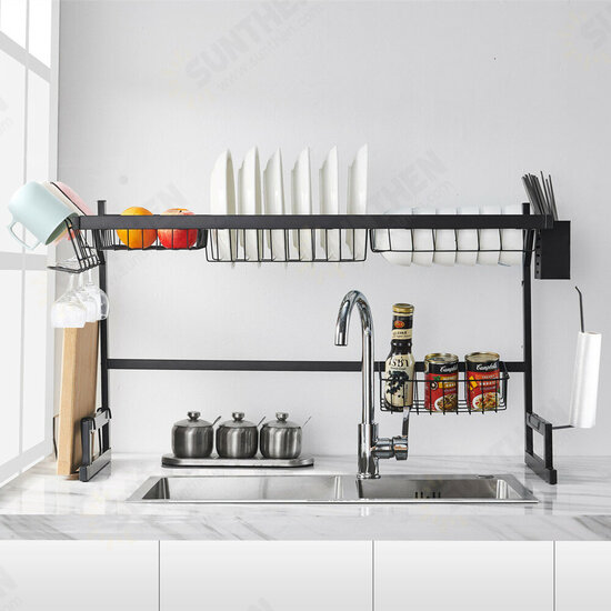 65/85cm Dish Drain Rack Kitchen Sink Dish Drying Shelf Tableware Cup Bowl Storage Tray Holder Organizer 65/85cm Dish Drain Rack Kitchen Sink Dish Drying Shelf Tableware Cup Bowl Storage Tray Holder Organizer