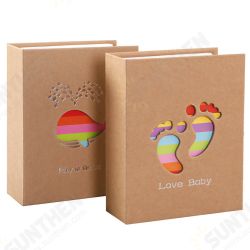 7 Inch Baby Photo Album 100 Sheets Kraft Paper Insert Page Album Kids DIY Anniversary Memory Album Book Album Photo 7 Inch Baby Photo Album 100 Sheets Kraft Paper Insert Page Album Kids DIY Anniversary Memory Album Book Album Photo