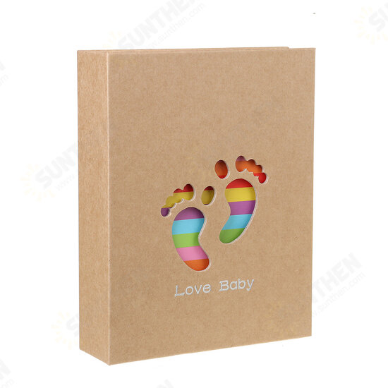 7 Inch Baby Photo Album 100 Sheets Kraft Paper Insert Page Album Kids DIY Anniversary Memory Album Book Album Photo