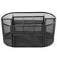 9 Storage Multi-functional Desk Organizer Metal Storage Grid Pen Holder Stationery Container Box Office School Supplies