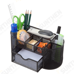 9 Storage Multi-functional Desk Organizer Metal Storage Grid Pen Holder Stationery Container Box Office School Supplies 9 Storage Multi-functional Desk Organizer Metal Storage Grid Pen Holder Stationery Container Box Office School Supplies