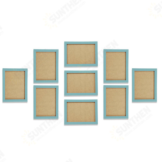 9pcs Frame DIY Combination Photo Wall Home Decoration Waterproof Frame Staircase Living Room Bedroom Wall-hanging Creative Combination Frame with Installation 9pcs Frame DIY Combination Photo Wall Home Decoration Waterproof Frame Staircase Living Room Bedroom Wall-hanging Creative Combination Frame with Installation
