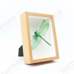 A4/6/8/10 inch 3D Hollow Photo Frame Wood Butterfly Dragonfly Dry Flower Frame Home Office Desktop Ornament Gift Supplies A4/6/8/10 inch 3D Hollow Photo Frame Wood Butterfly Dragonfly Dry Flower Frame Home Office Desktop Ornament Gift Supplies