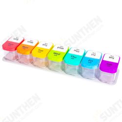 14 Cells Weekly Pill Organizer Open Left and Right Friendly Travel 7 Day Pill Box Case 2 Times a Day Large Compartment for Medication 14 Cells Weekly Pill Organizer Open Left and Right Friendly Travel 7 Day Pill Box Case 2 Times a Day Large Compartment for Medication