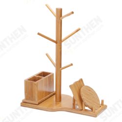 Bamboo Cup Mat Water Cup Storage Rack Creative Cup Organizing Shelf Household Office Living Wooden Gifts Supplies Bamboo Cup Mat Water Cup Storage Rack Creative Cup Organizing Shelf Household Office Living Wooden Gifts Supplies