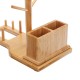 Bamboo Cup Mat Water Cup Storage Rack Creative Cup Organizing Shelf Household Office Living Wooden Gifts Supplies