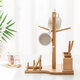 Bamboo Cup Mat Water Cup Storage Rack Creative Cup Organizing Shelf Household Office Living Wooden Gifts Supplies