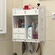 Bathroom Wall Mounted Storage Rack Towels Shower Gel Shampoo Organizer Home Office Living Room Kitchen Furniture