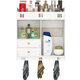 Bathroom Wall Mounted Storage Rack Towels Shower Gel Shampoo Organizer Home Office Living Room Kitchen Furniture